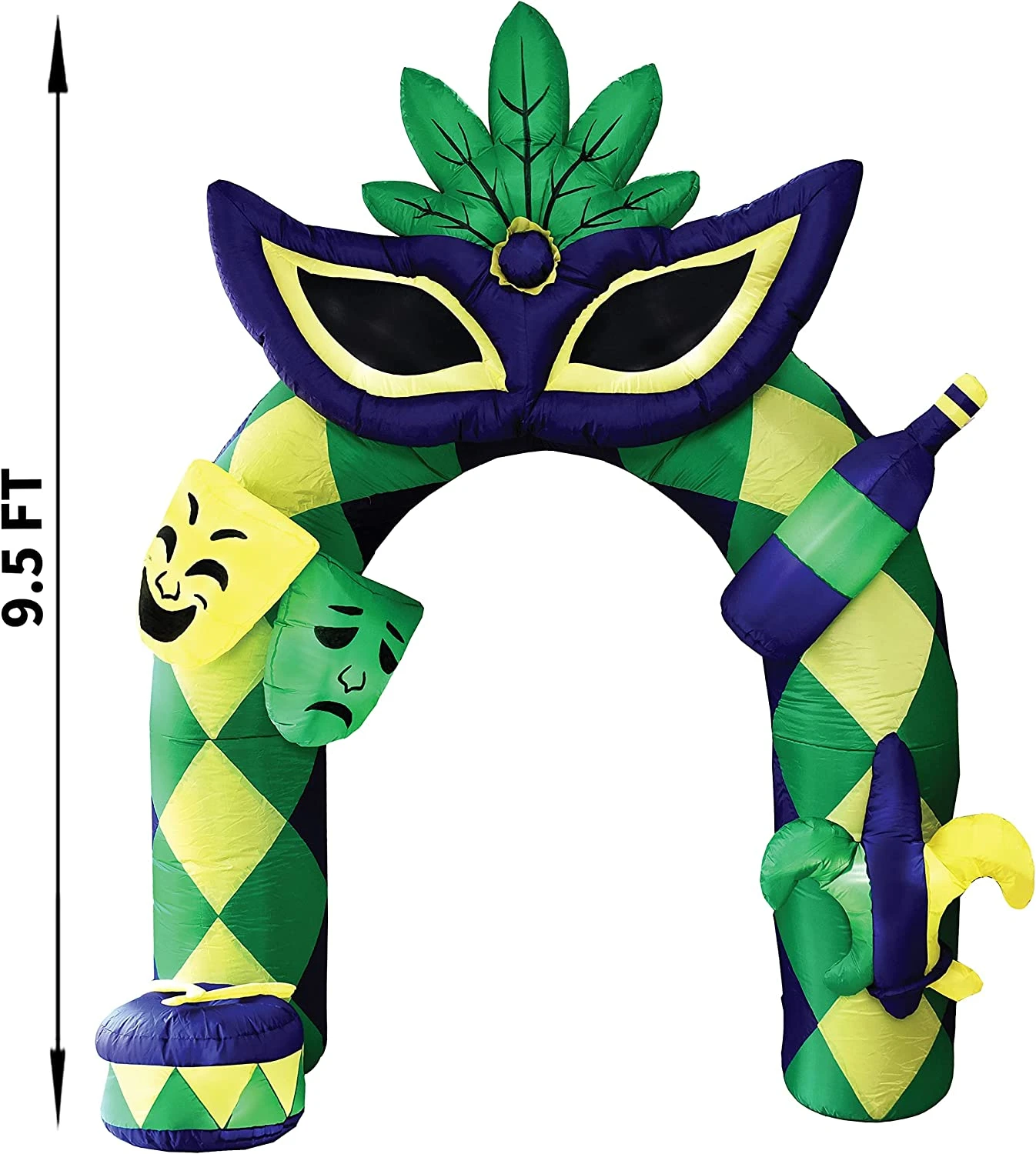 Mardi Gras Inflatable Yard Decoration 6 Mardi Gras Inflatable Yard Decoration - Image 4