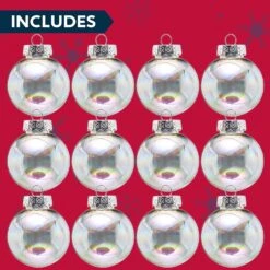 12 Pcs Chrome Christmas Ornaments 2.36in 17 12 Pcs Chrome Christmas Ornaments 2.36in -Joiedomi 81 0VKajNEL. AC SL1500
