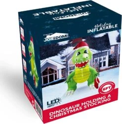 6 FT Tall Inflatable Dinosaur Holding A Christmas Stocking With Build-in LEDs 18 6 FT Tall Inflatable Dinosaur Holding A Christmas Stocking With Build-in LEDs -Joiedomi 81 nqMuVyiL. AC SL1500