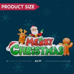9.5ft Inflatable Merry Christmas -Joiedomi 81bDK3le00L. AC SL1500