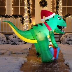 Tall Christmas Dinosaur With Hat Inflatable (5 Ft) -Joiedomi 81cjtOnhNsL. AC SL1500