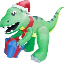 Tall Christmas Dinosaur With Hat Inflatable (5 Ft) -Joiedomi 81cpsETCGqL. AC SL1500