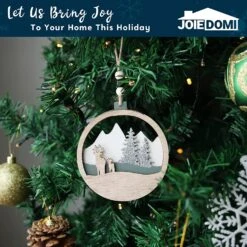 6 Pcs Wooden Christmas Hanging Ornaments -Joiedomi 81dJqsh02HL. AC SL1500