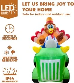 8 FT Inflatable Turkey Driving Car -Joiedomi 81gdLqIgG2L. AC SL1500