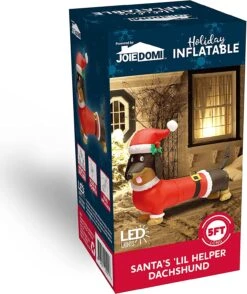Tall Santa's 'Lil Helper Dachshund Inflatable (5ft) -Joiedomi 81h uL9VsvL. AC SL1500
