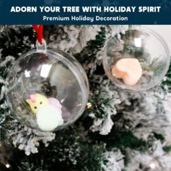 3.15in Plastic Fillable Christmas Ball Ornaments, 10 Pcs -Joiedomi 81in3SrNbQL. AC SL1500 1 0f2ed5b5 e497 48c1 8110 cf33edd1a254
