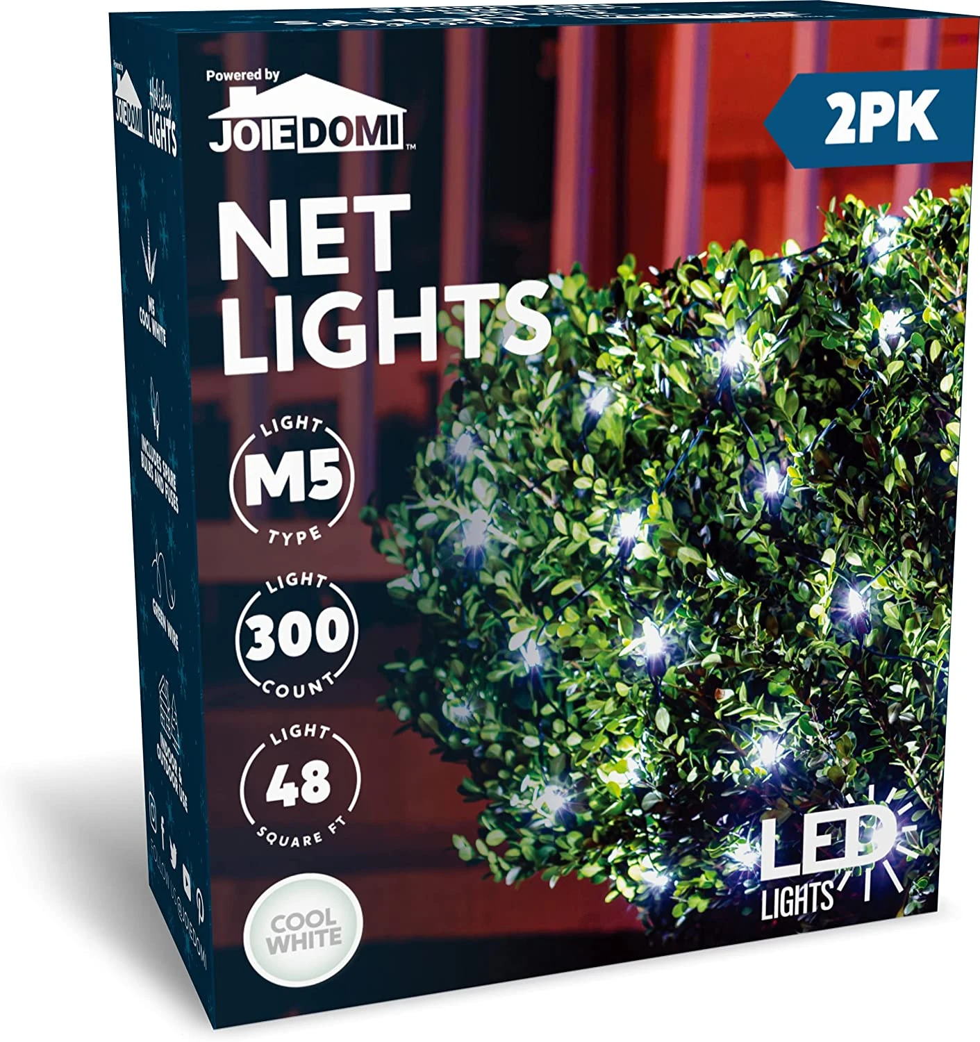 2 Pack 150 LED Christmas Net Lights Cool White 3 2 Pack 150 LED Christmas Net Lights Cool White