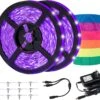 32.8ft LED Black Light Strip Kit With Blacklight Reactive UV Tape
