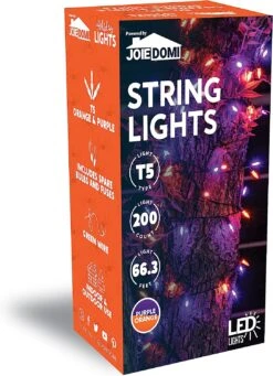 200 Orange & Purple LED Green Wire String Lights -Joiedomi 81kJ2vA4twL. AC SL1500