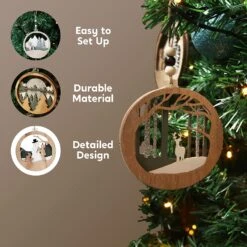 6 Pcs Wooden Christmas Hanging Ornaments -Joiedomi 81lA0ysAfkL. AC SL1500