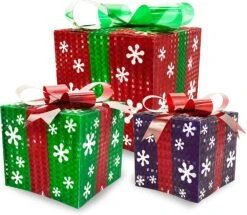 Christmas Light Boxes Decor (Snowflakes)