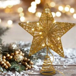 Gold Star Tree Topper, Warm White -Joiedomi 81o40J1ZmxL. AC SL1200