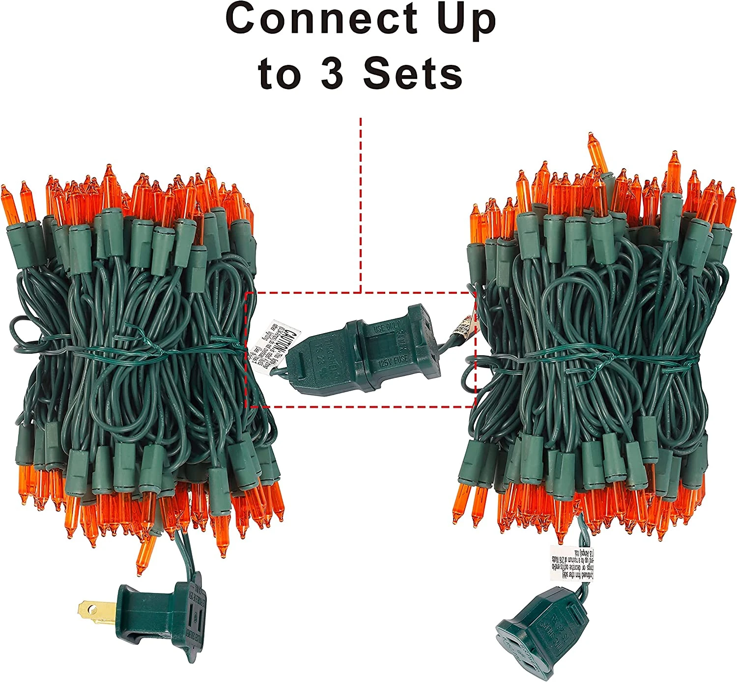 150 Count Waterproof Halloween String Lights - 3 Sets 7 150 Count Waterproof Halloween String Lights - 3 Sets - Image 5