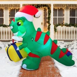 Christmas Large Dinosaur Inflatable (6 Ft) 15 Christmas Large Dinosaur Inflatable (6 Ft) -Joiedomi 81tO3JX ADL. AC SL1500