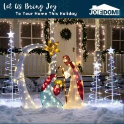 Lighted Spiral Christmas Tree Set LED Warm White - 3 Pcs -Joiedomi 81u0DkjTw6L. AC SL1500