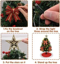 24in Prelit Tabletop Christmas Tree With Tree Skirt -Joiedomi 81vSDRnMzqL. AC SL1500