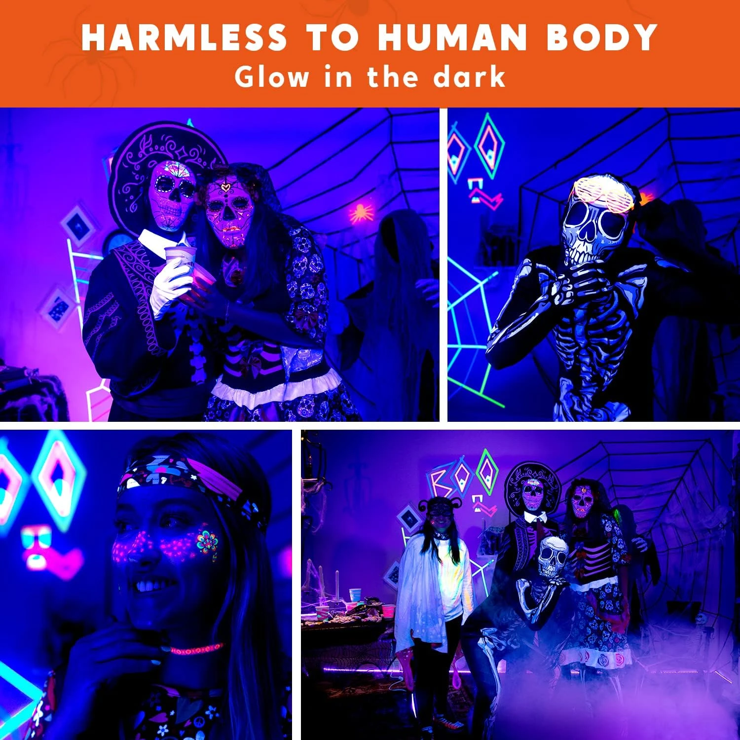 32.8ft LED Black Light Strip Kit With Blacklight Reactive UV Tape 4 32.8ft LED Black Light Strip Kit With Blacklight Reactive UV Tape - Image 2