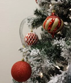 24 Pcs Christmas Ball Ornaments (Red) -Joiedomi 81vflCCJjyL. AC SL1500