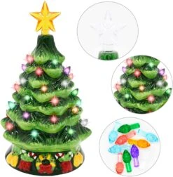 7in Ceramic Christmas Trees, 2 Sets -Joiedomi 81x0CsK JiL. AC SL1500