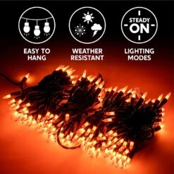 200-Count Orange Halloween Light (49.2 Ft) -Joiedomi 81zsccZKSbL. AC SL1500
