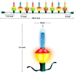 9 Count Multicolor Bubble String Lights, 2Pcs -Joiedomi 8 2b48b085 a18e 4c60 9d4c 6cfbaede0a4b