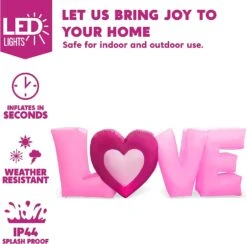 9 FT Inflatable Love Letters With LED Lights -Joiedomi 9 ft Long LOVE Letters 4 result