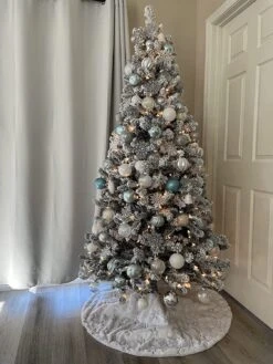 81 Pcs Assorted Shape Christmas Ornaments (Babyblue And White) -Joiedomi 91 IvzuOyNL. AC SL1500