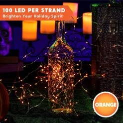 200 Count Orange LED Copper String Lights 12 200 Count Orange LED Copper String Lights -Joiedomi 91 UKVbXoZL. AC SL1500 1