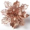24 Pcs Rose Gold Poinsettia Flowers With Clips And Glitter -Joiedomi 910MRjb9t9L. AC SL1500