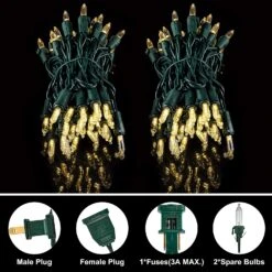 6 Set Of 150 Count String Lights - 38.7 FT 12 6 Set Of 150 Count String Lights - 38.7 FT -Joiedomi 910cIu2yFyL. AC SL1500 2