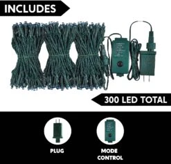 300-Count Blue LED Mini String Lights, 8 Modes -Joiedomi 911p2Wv6OrL. AC SL1500