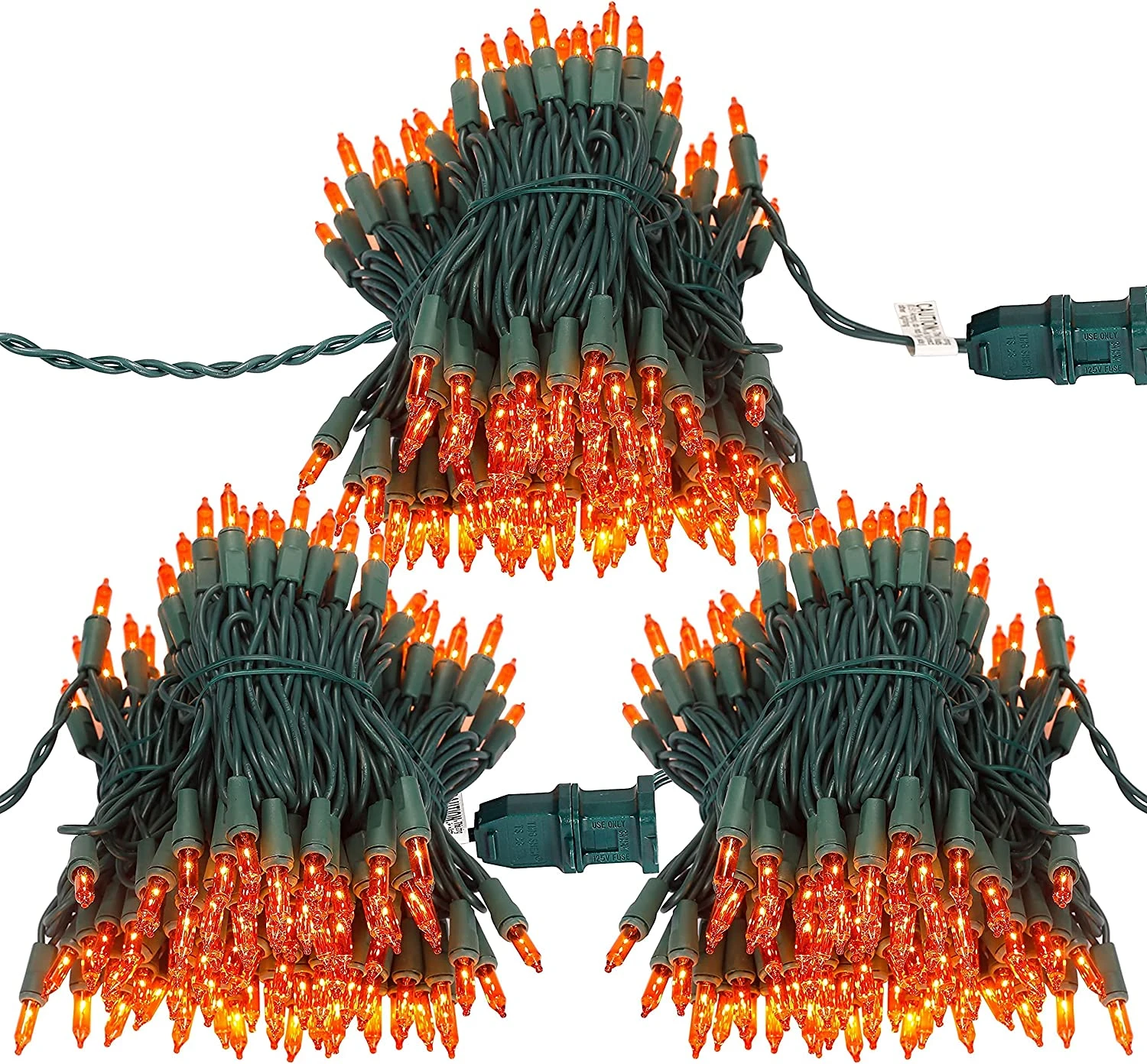 150 Count Waterproof Halloween String Lights - 3 Sets 4 150 Count Waterproof Halloween String Lights - 3 Sets - Image 2
