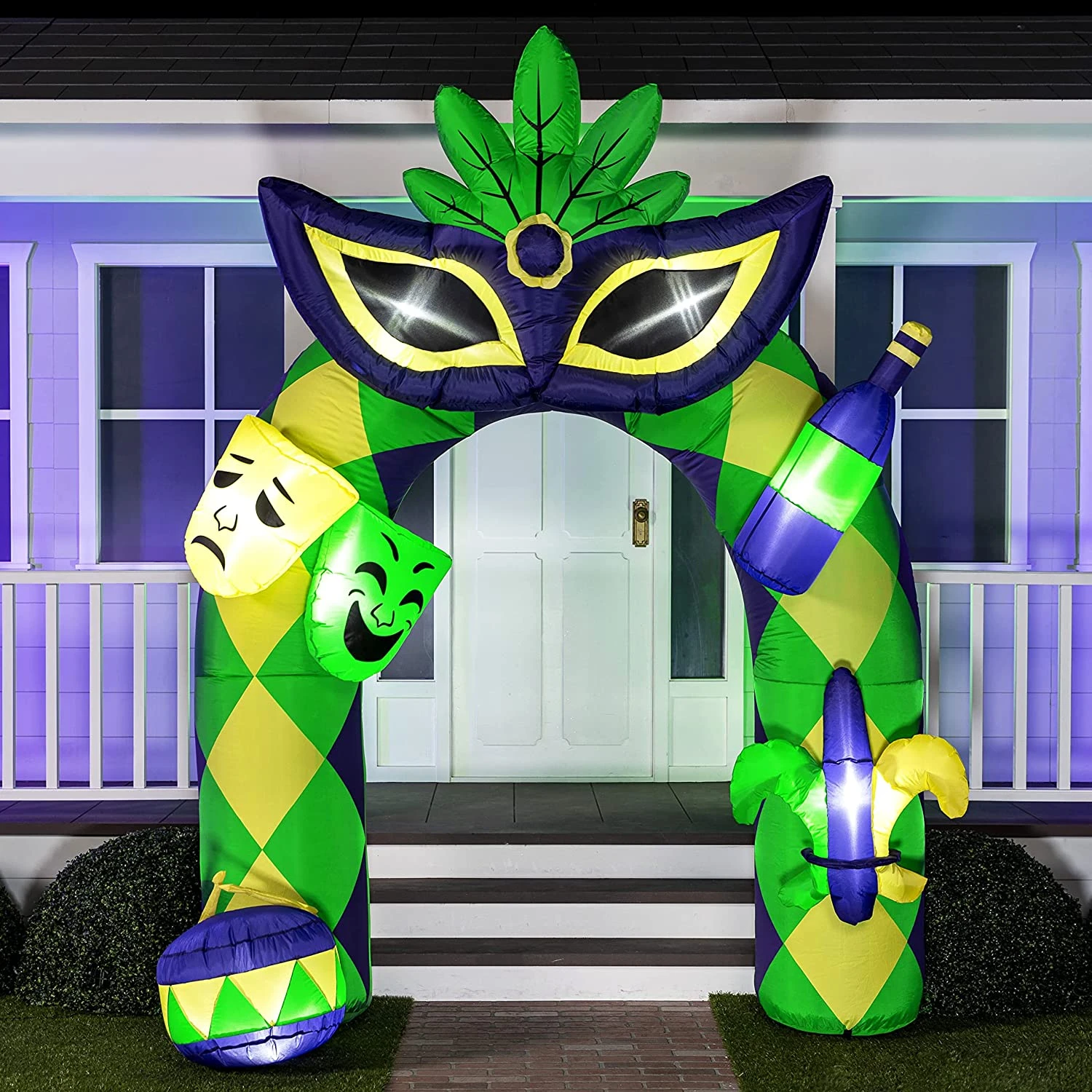 Mardi Gras Inflatable Yard Decoration 3 Mardi Gras Inflatable Yard Decoration