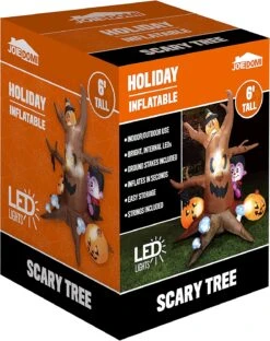 Large Scary Tree With Colorful Neon Light Mushrooms Inflatable (6 Ft) -Joiedomi 915FZNXc1xL. AC SL1500