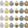 24Pcs Gold Plastic Clear Ball Ornaments With Filling -Joiedomi 916p 31aHeL. AC SL1500