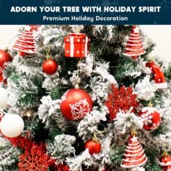 66 Pcs Red And White Christmas Assorted Ornaments -Joiedomi 919KOpp7msL. AC SL1500