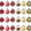 24Pcs Red Plastic Clear Ball Ornaments With Filling -Joiedomi 919V1deBBrL. AC SL1500