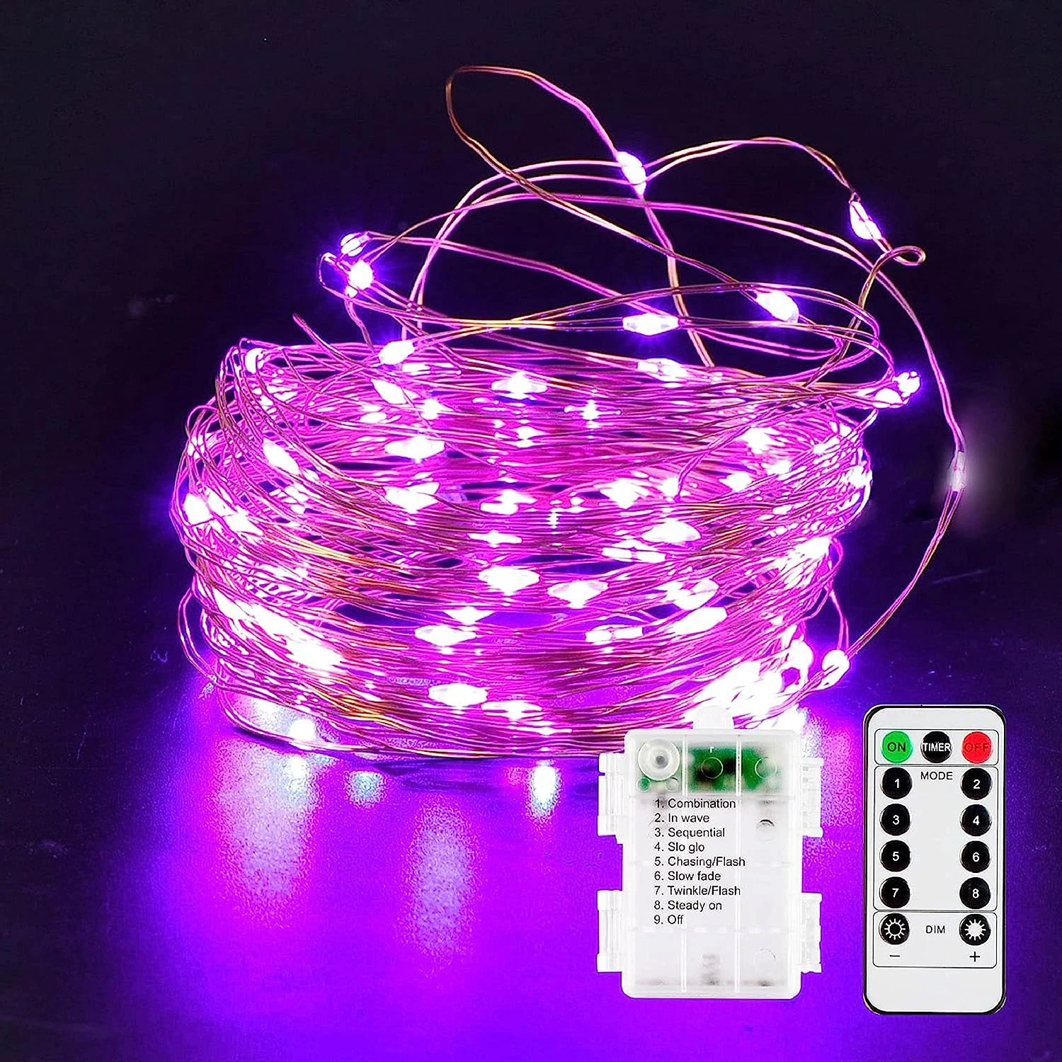 33 Ft 100 Count Purple Copper LED Light 3 33 Ft 100 Count Purple Copper LED Light
