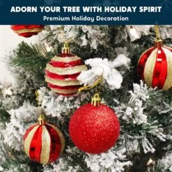 24 Pcs Christmas Ball Ornaments, Red And Gold -Joiedomi 91BzF58RuXL. AC SL1500