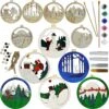6 Pcs DIY Wooden Christmas Ornaments -Joiedomi 91CDJuR TgL. AC SL1500