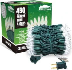 150 Counts Clear Green Wire Christmas Lights Set Of 3 13 150 Counts Clear Green Wire Christmas Lights Set Of 3 -Joiedomi 91CUMk8CDYL. AC SL1500