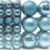 46ct Assorted Size Christmas Ball Ornaments - Baby Blue 2 46ct Assorted Size Christmas Ball Ornaments - Baby Blue -Joiedomi 91DTBP5mNnL. AC SL1500