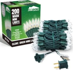 2 Set Of 100-Count Clear Green Wire Christmas Lights 14 2 Set Of 100-Count Clear Green Wire Christmas Lights -Joiedomi 91FyVaIrIzL. AC SL1500