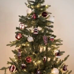 81 Pcs Assorted Shape Christmas Ornaments (Red&White) -Joiedomi 91IPrMk9CPL. AC SL1500