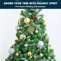 133 Pcs Christmas Ornaments (Gold&Silver) -Joiedomi 91ISdvGlwrL. AC SL1500