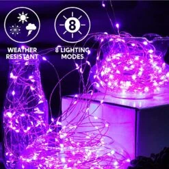 66 Ft 200 Count Purple Copper LED Light -Joiedomi 91Ia15sIjpL. AC SL1500