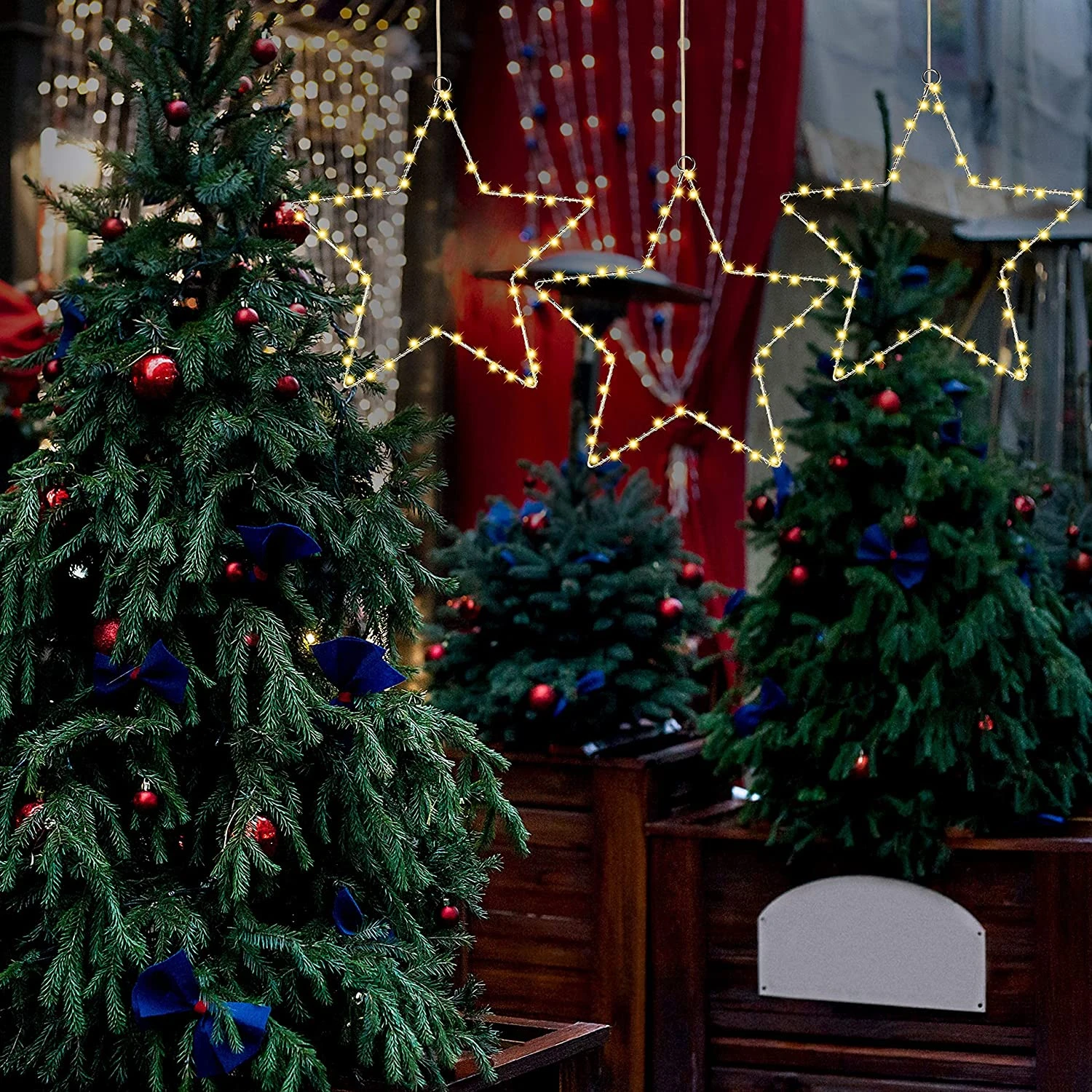 3 Pack Star Fairy Lights Warm White 9 3 Pack Star Fairy Lights Warm White - Image 7