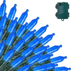 17.3 FT Battery Powered Green String Lights