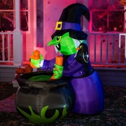 6ft Halloween Inflatable Witch With Cauldron -Joiedomi 91Opt3gCEjL. AC SL1500
