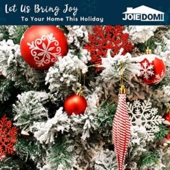 133 Pcs Christmas Ornaments, Red And White -Joiedomi 91S6kRYzOqL. AC SX679